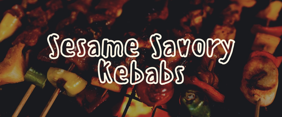 sesame savory kebabs